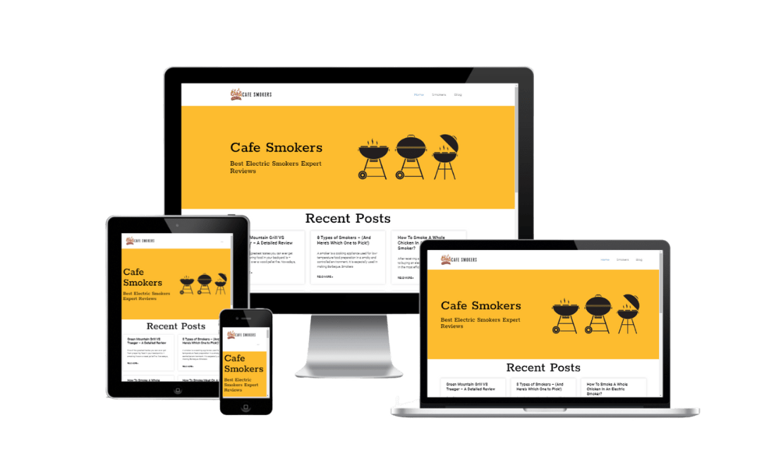 cafesmokers website Design