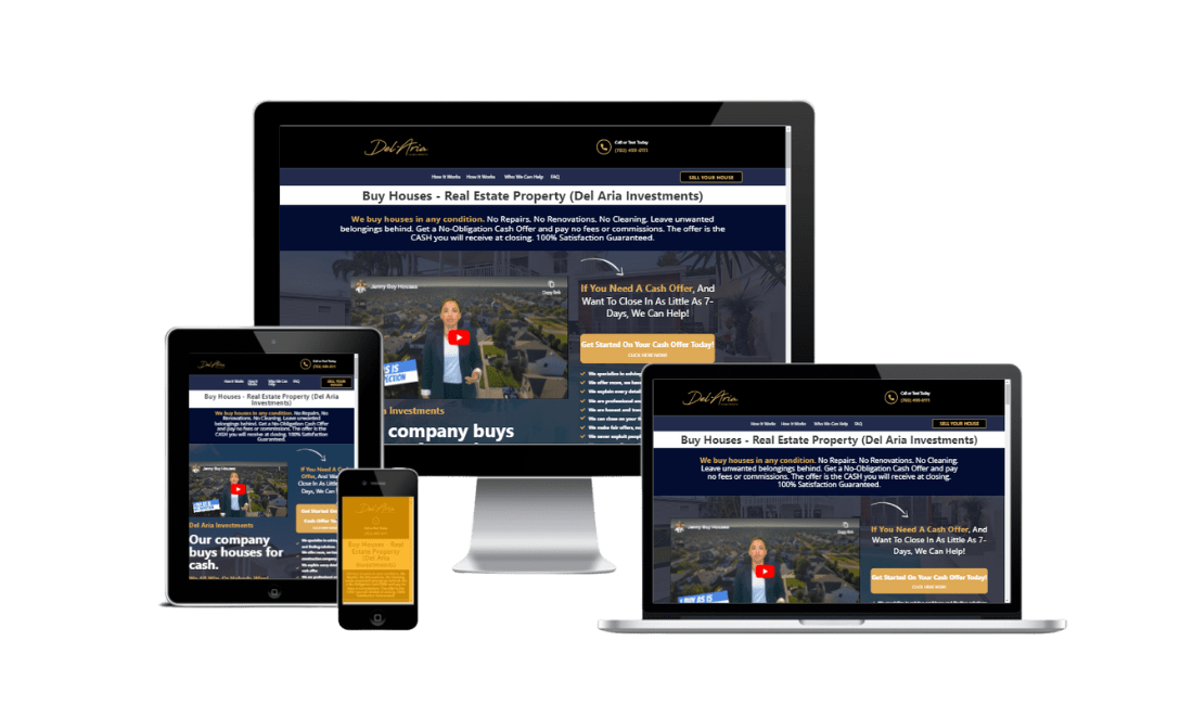 delariainvestments website Design